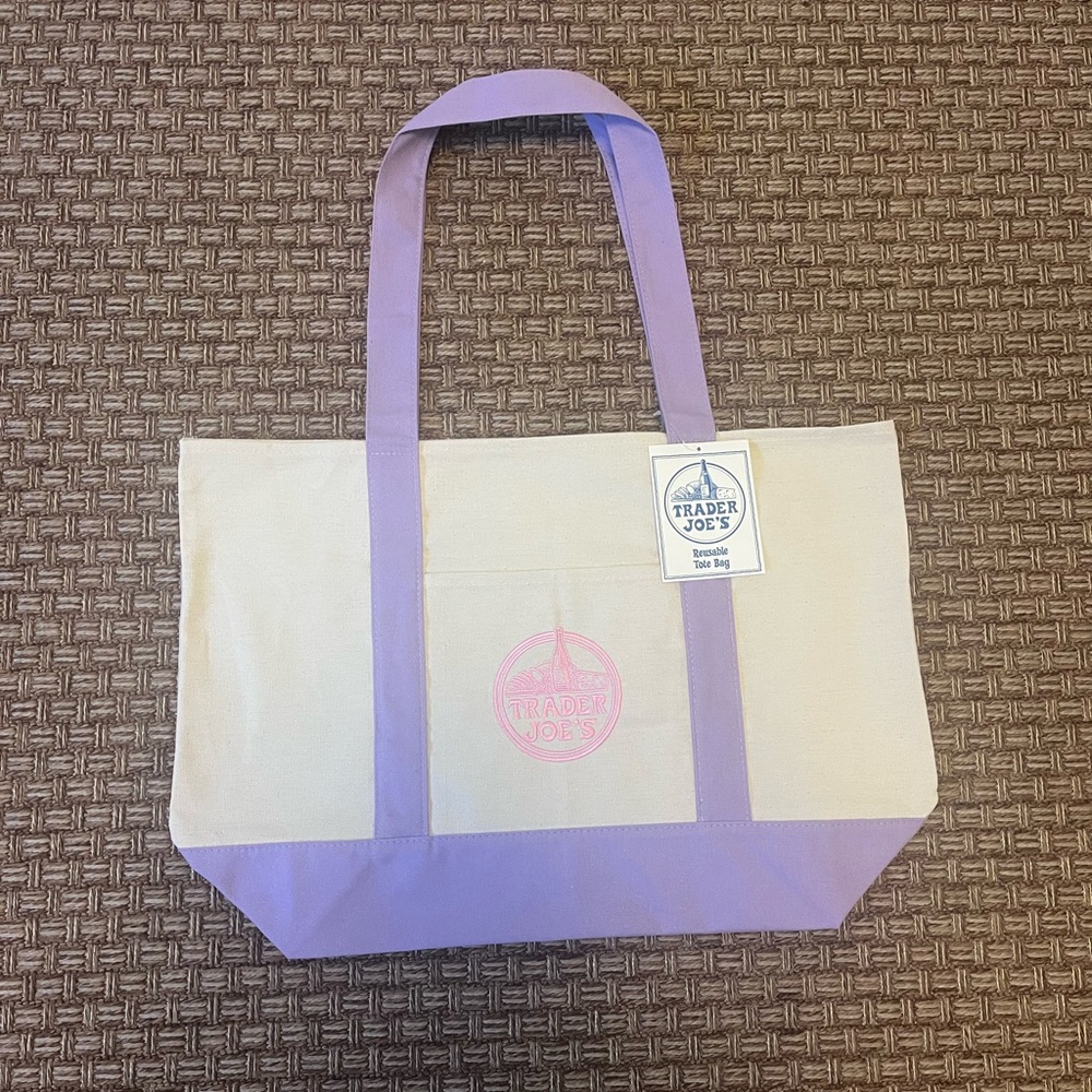 Trader Joe’s Large Spring Canvas Tote Bag